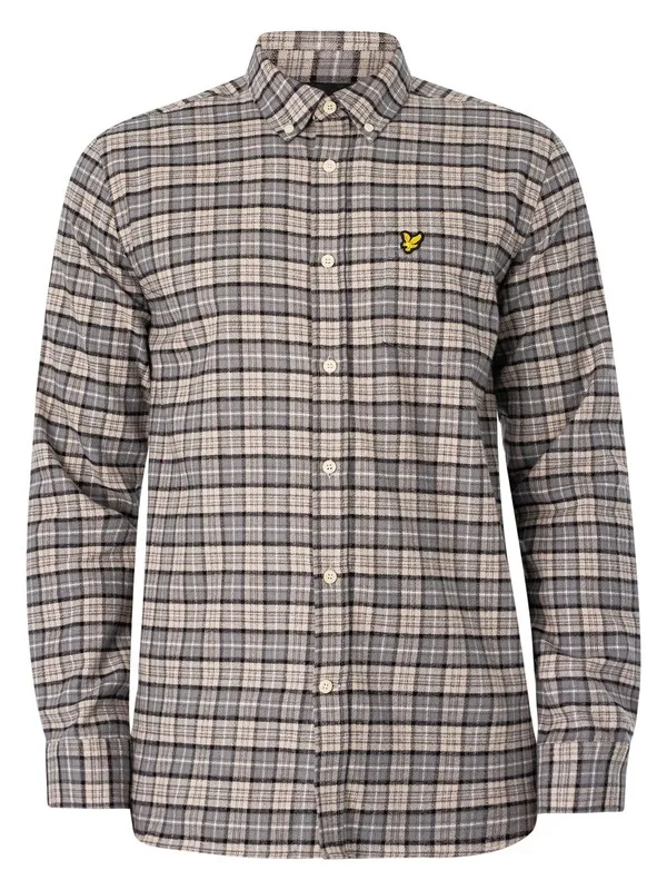 Lyle & Scott Check Flannel Shirt - Cove