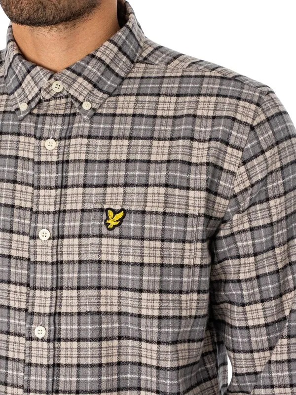 Lyle & Scott Check Flannel Shirt - Cove