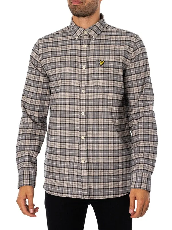 Lyle & Scott Check Flannel Shirt - Cove