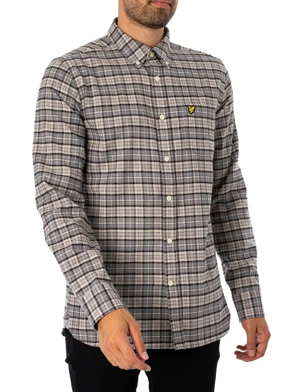 Lyle & Scott Check Flannel Shirt - Cove