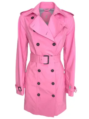 Magenta Double-Breasted Trenchcoat