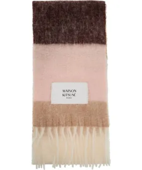 Maison Kitsune alpaca wool scarf