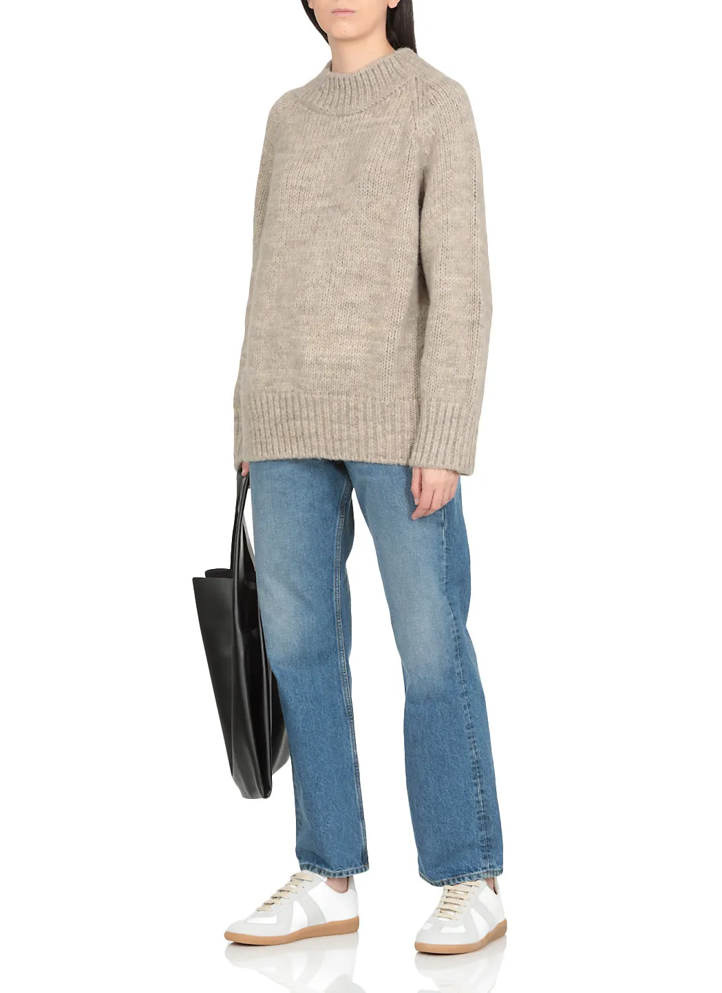 Maison Margiela Knit Jumper with Ribbed Details