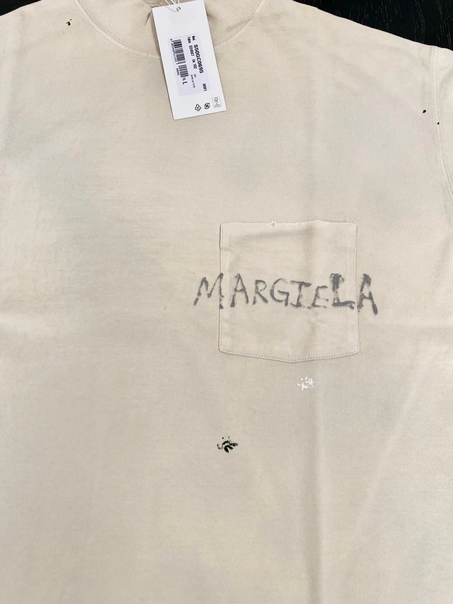 Maison Margiela  |Unisex Street Style Cotton Oversized Logo Designers T-Shirts