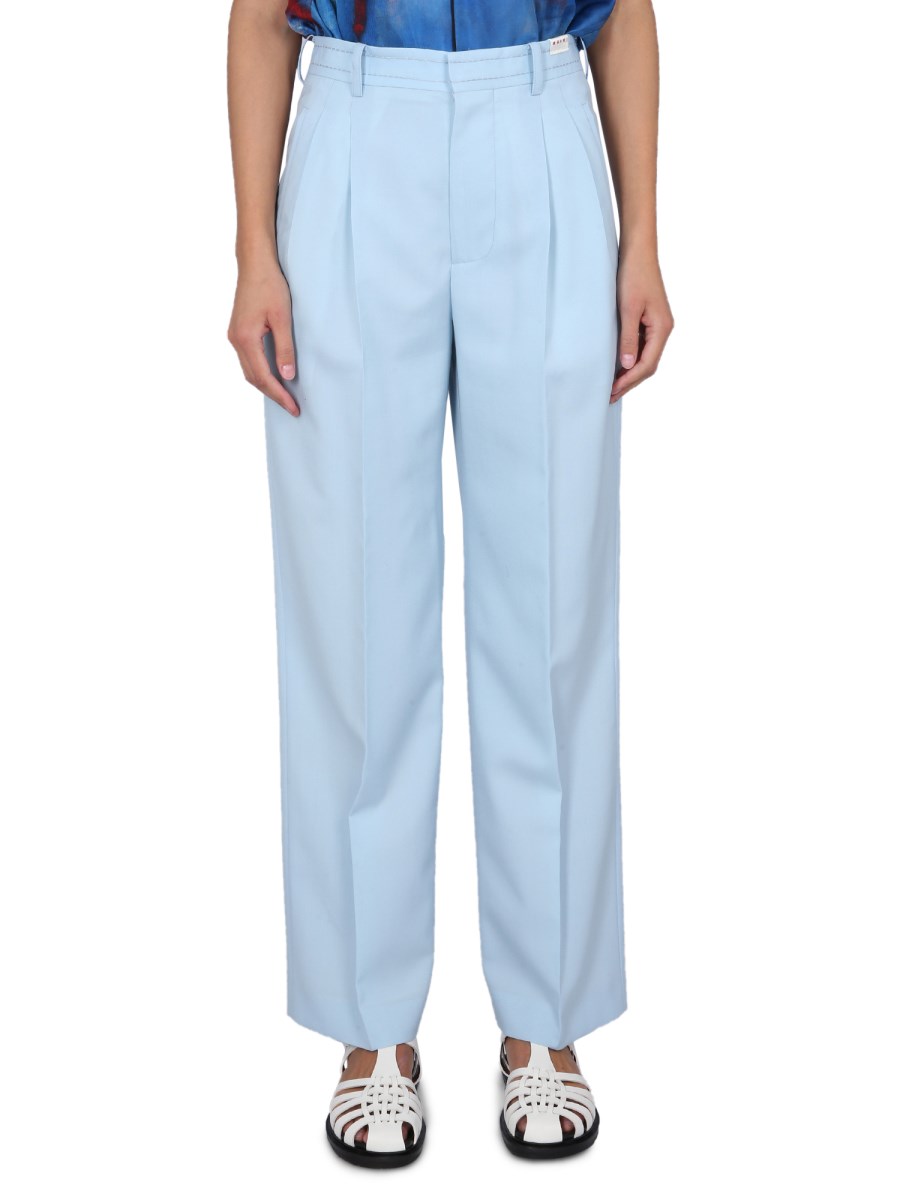 Marni Cool Wool Wide Leg Pants