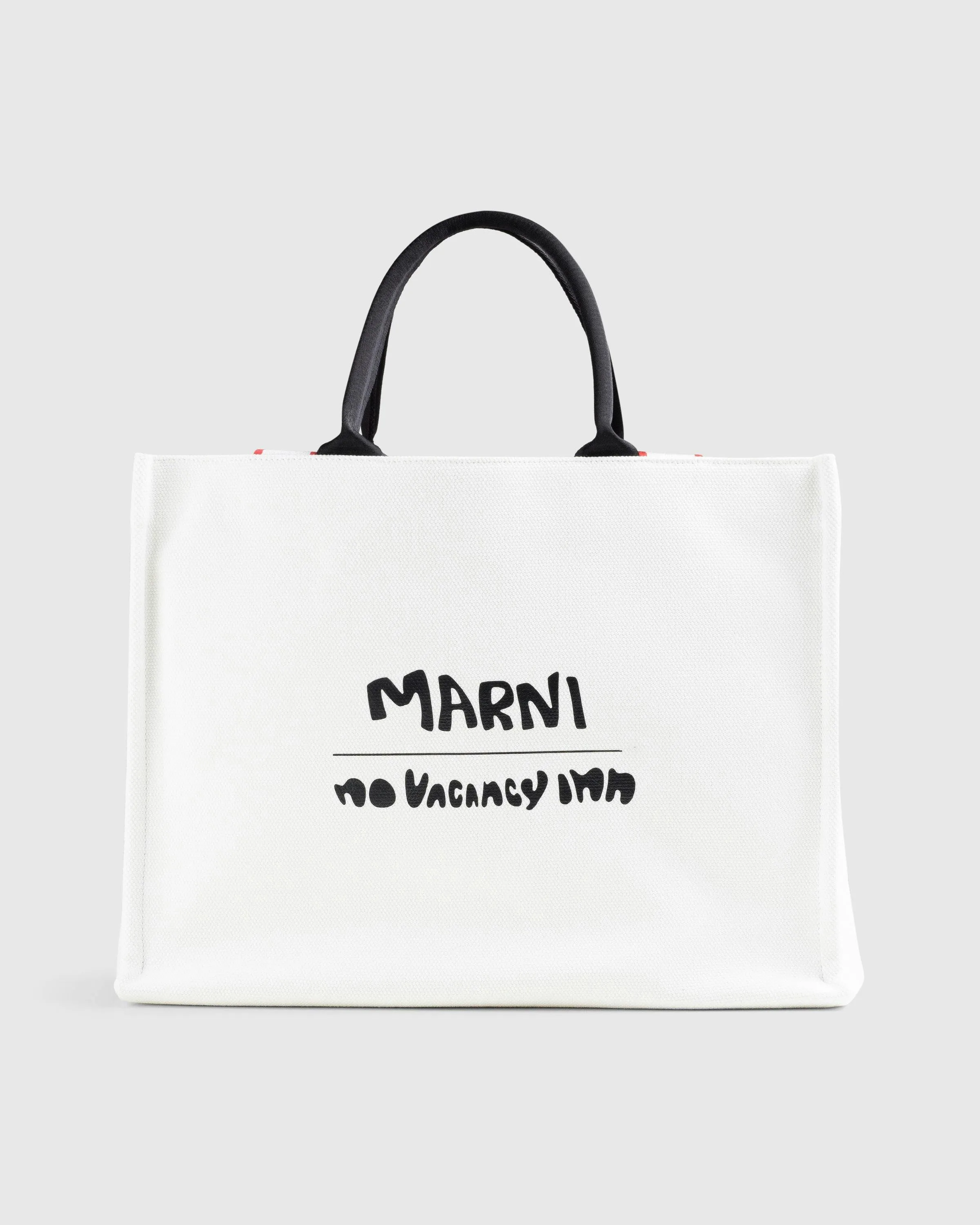 Marni x No Vacancy Inn – Bey Tote Bag Shell/Black | Highsnobiety Shop