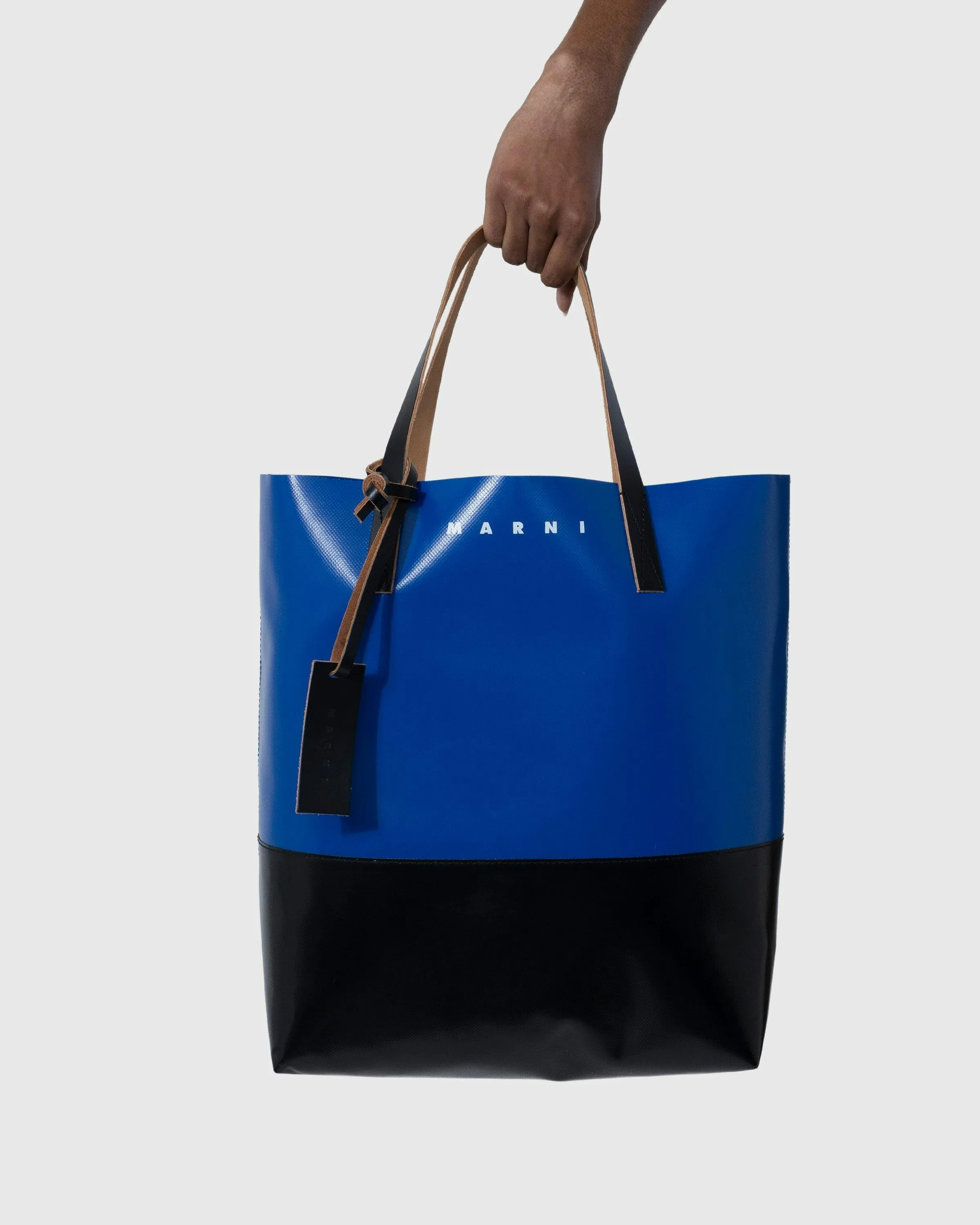 Marni – Tribeca Two-Tone Tote Bag Blue | Highsnobiety Shop