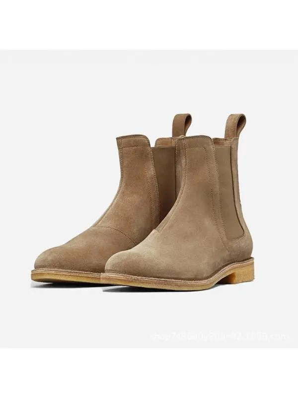 Martin Suede Chelsea Boots: High-Quality Leather Boots