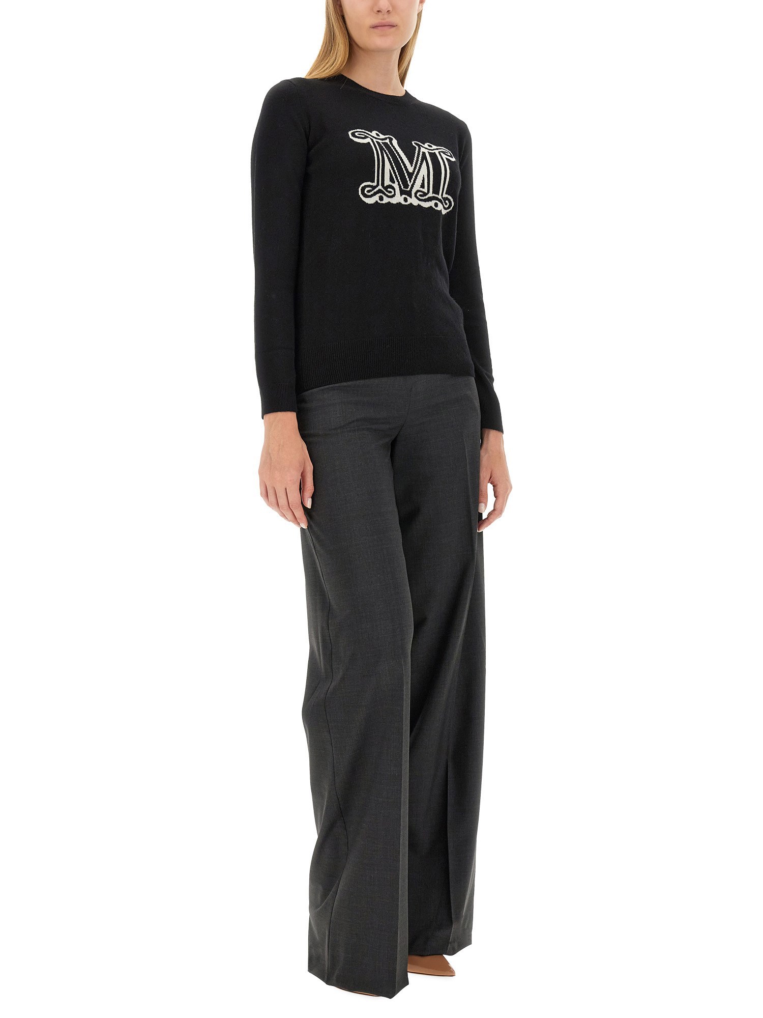 Max Mara wool wide leg pants