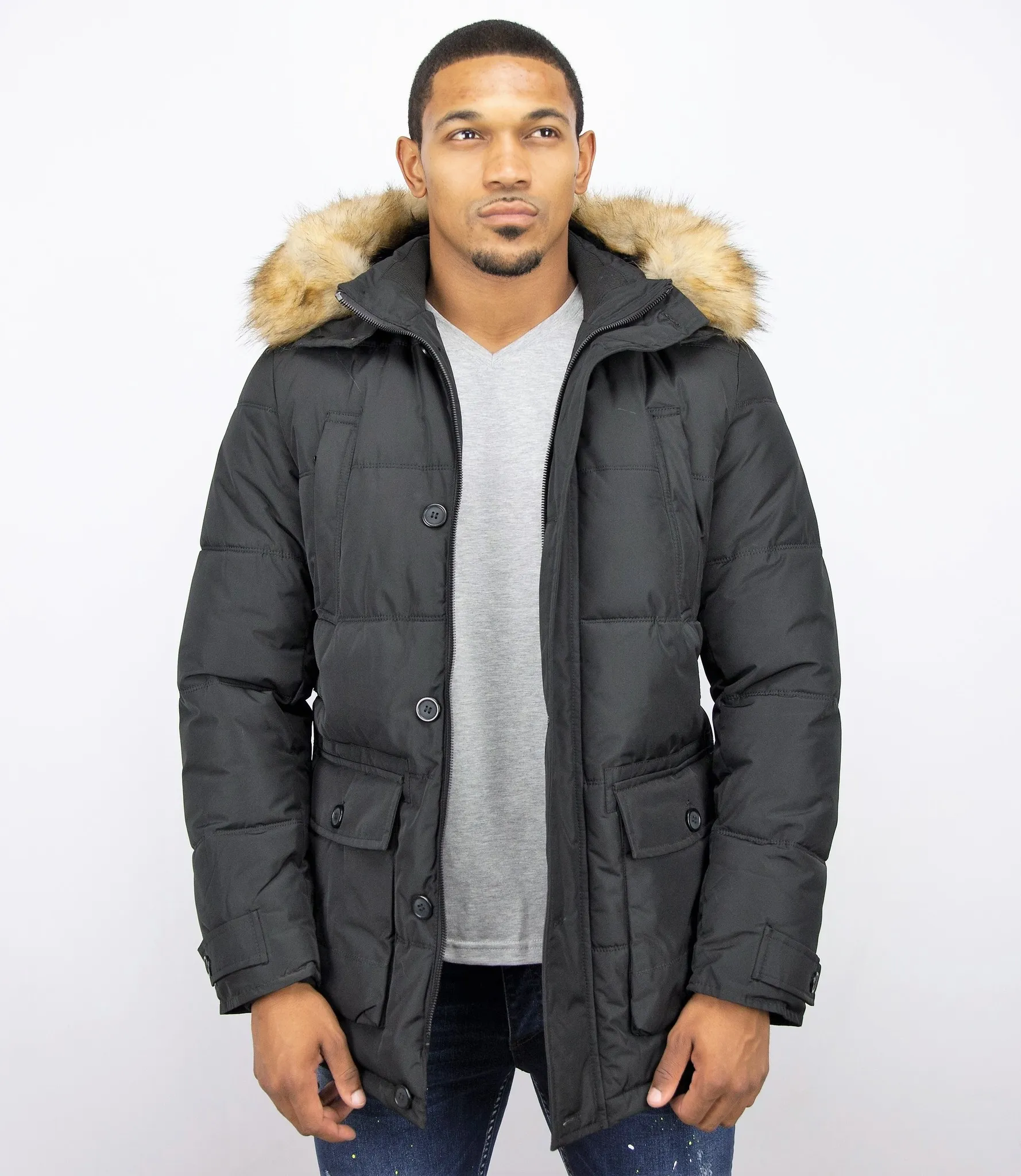 Men Winter Jacket | Warm Winter Coat 4Pocet |