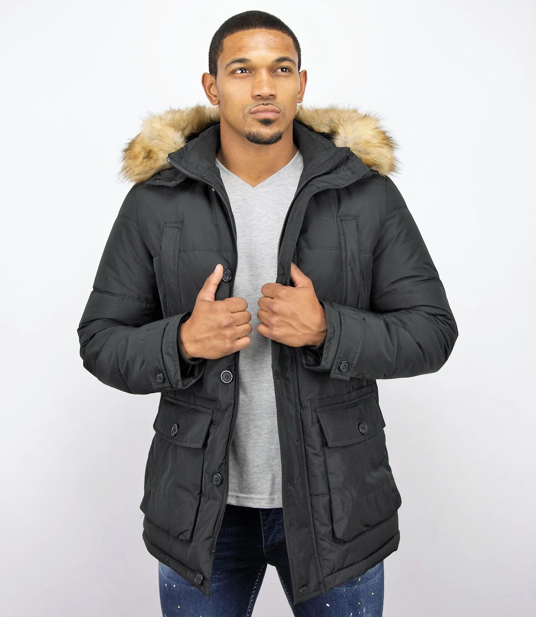 Men Winter Jacket | Warm Winter Coat 4Pocet |