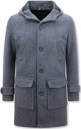 Men's Tailored Winter Coat with Hood |