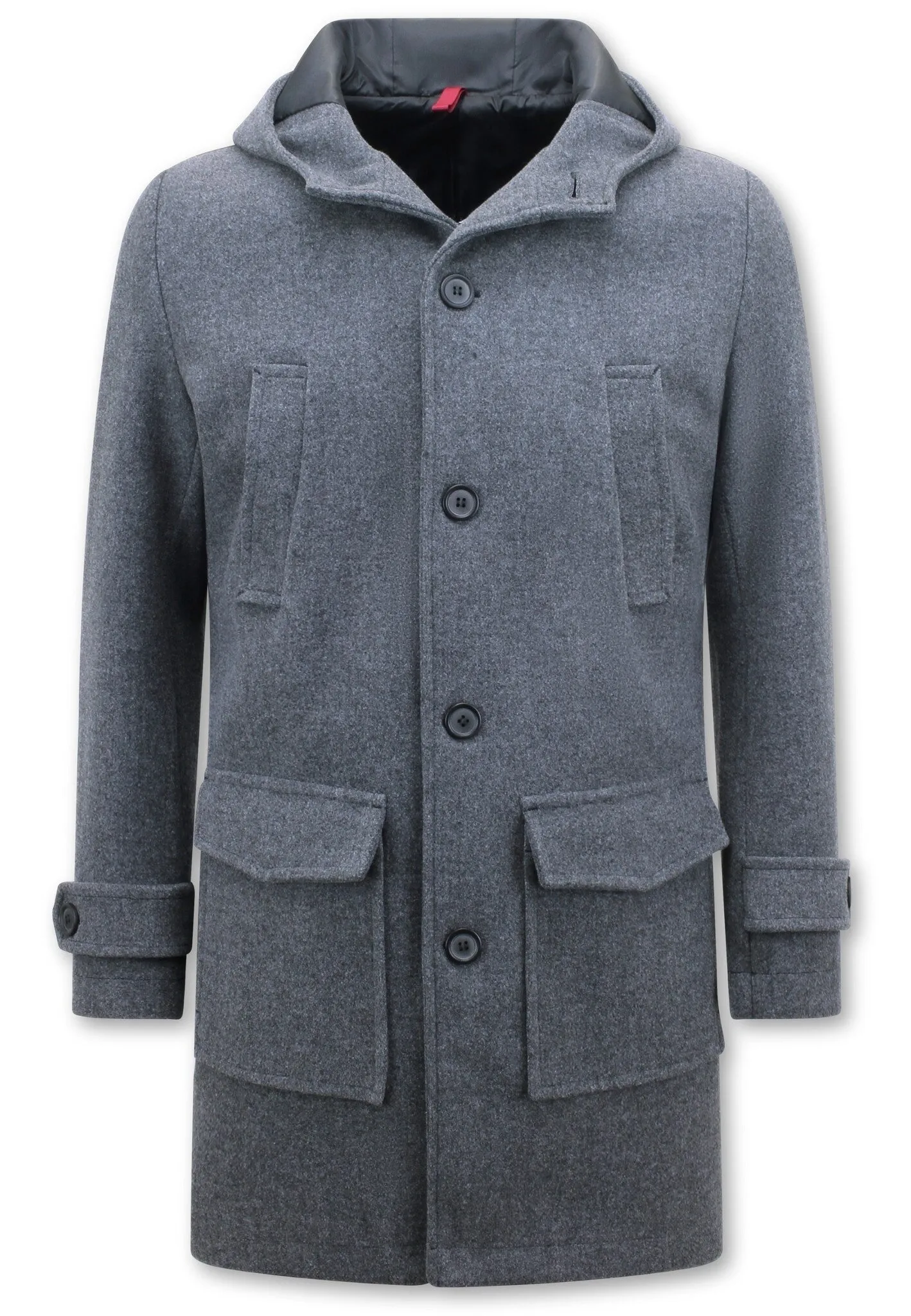 Men's Tailored Winter Coat with Hood |