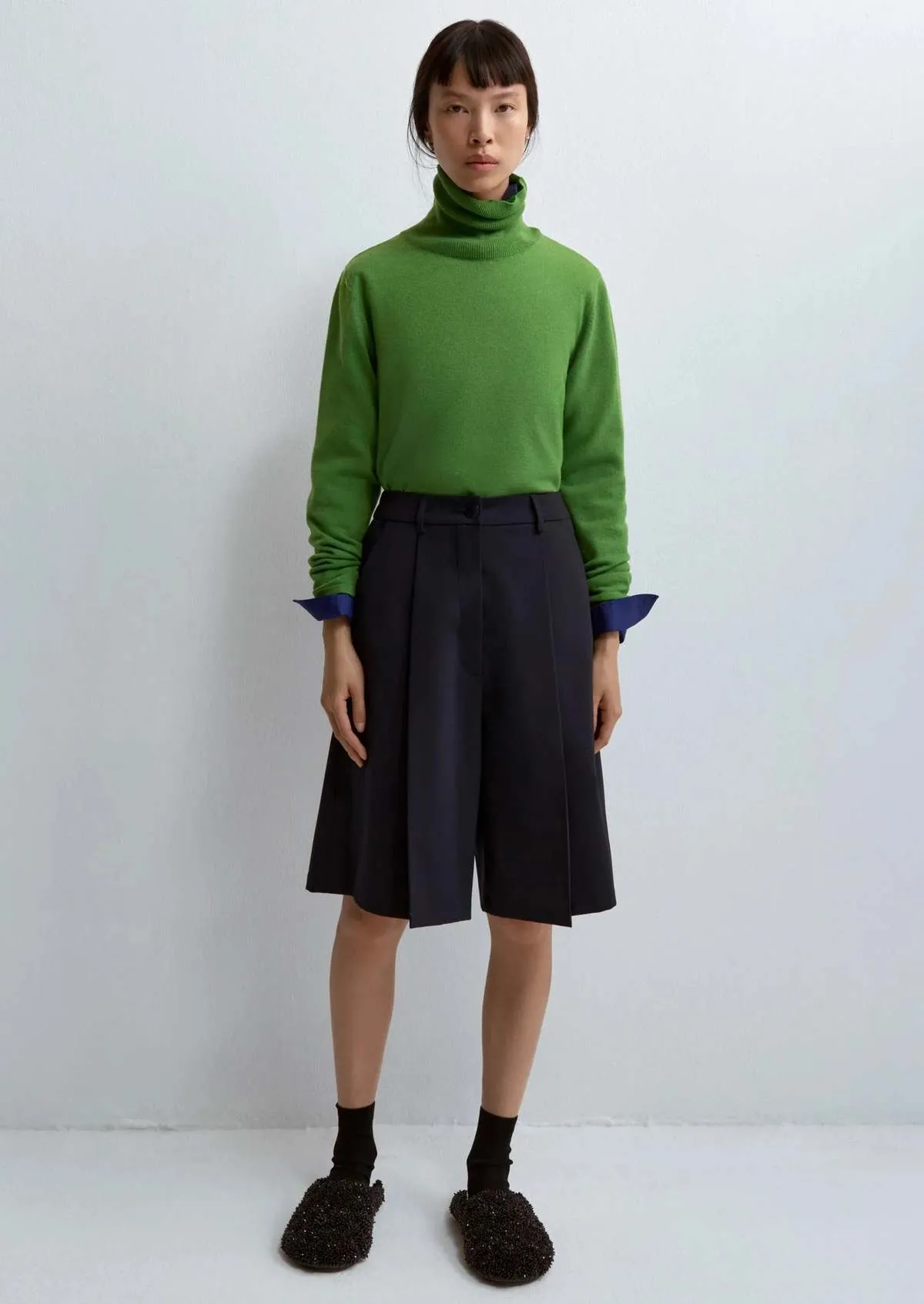 Merino Wool Turtleneck Sweater - Herba