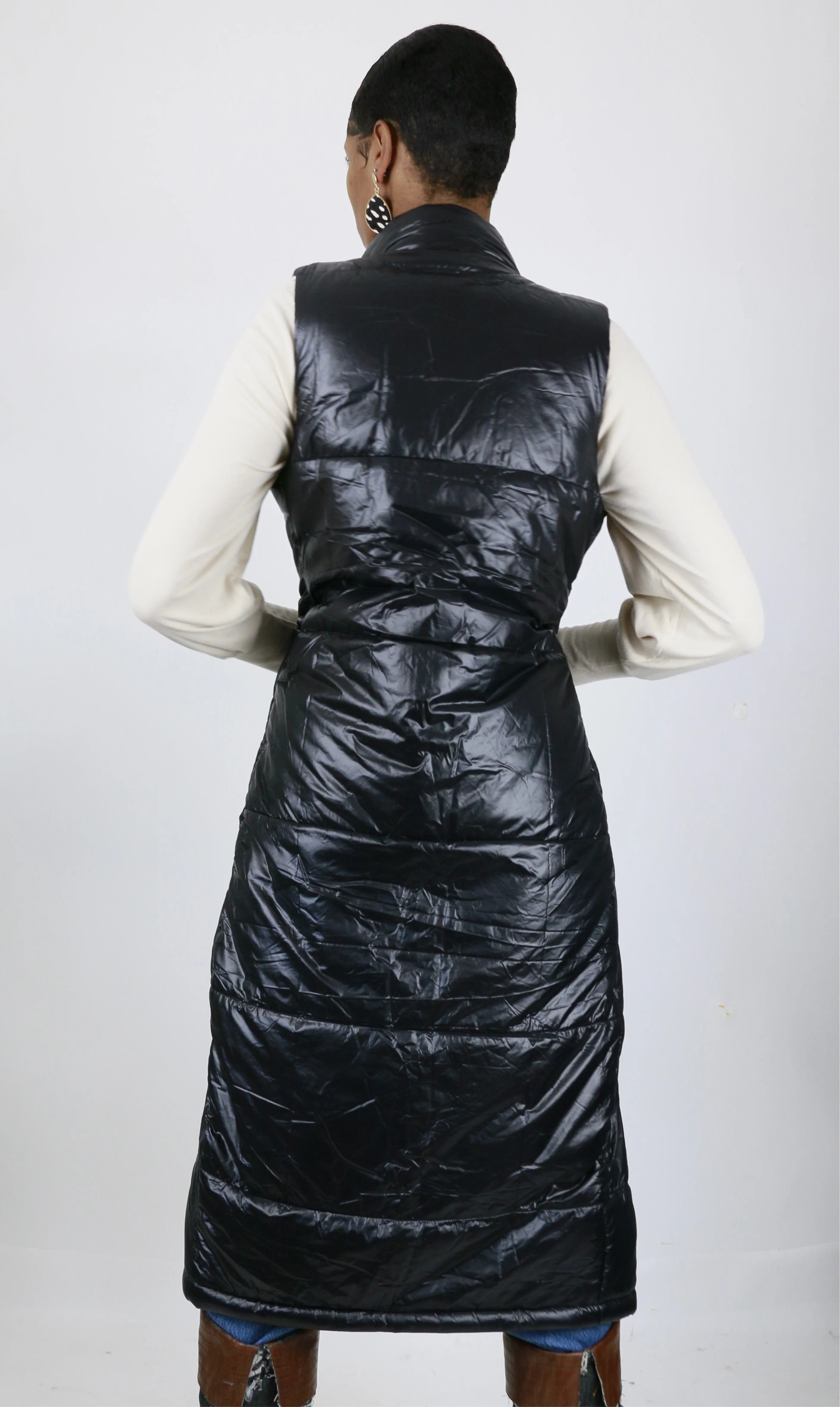 Midnight Maxi Puffer Vest: Buy Online Now!