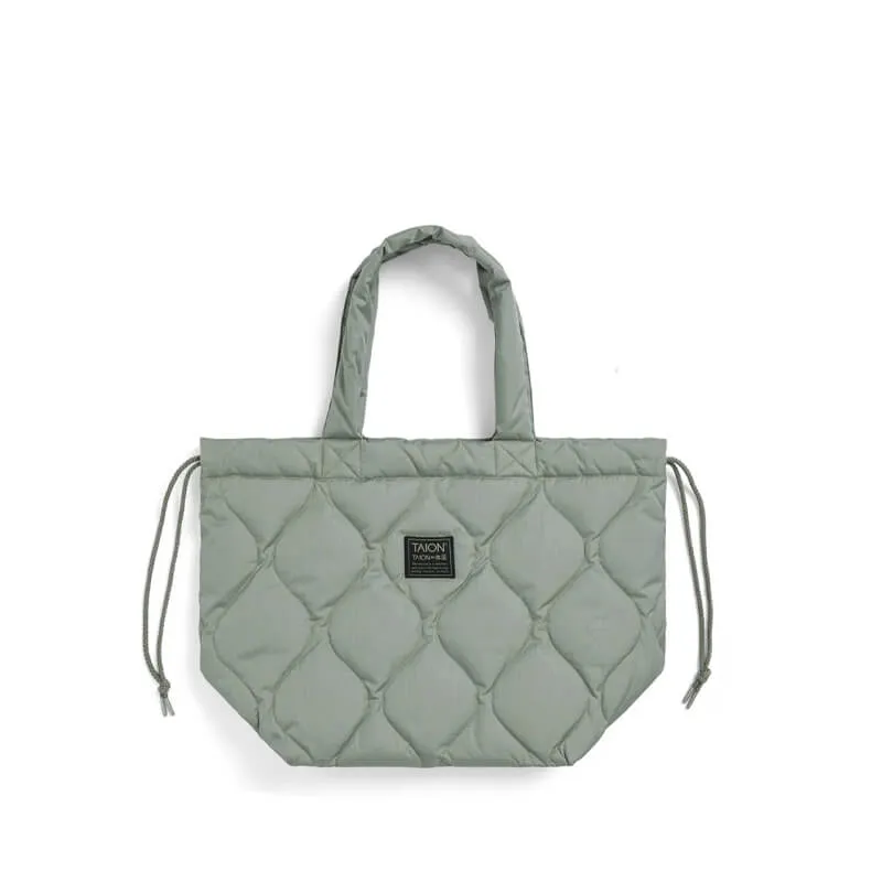 Military Down Tote Bag M - Dark Sage Green