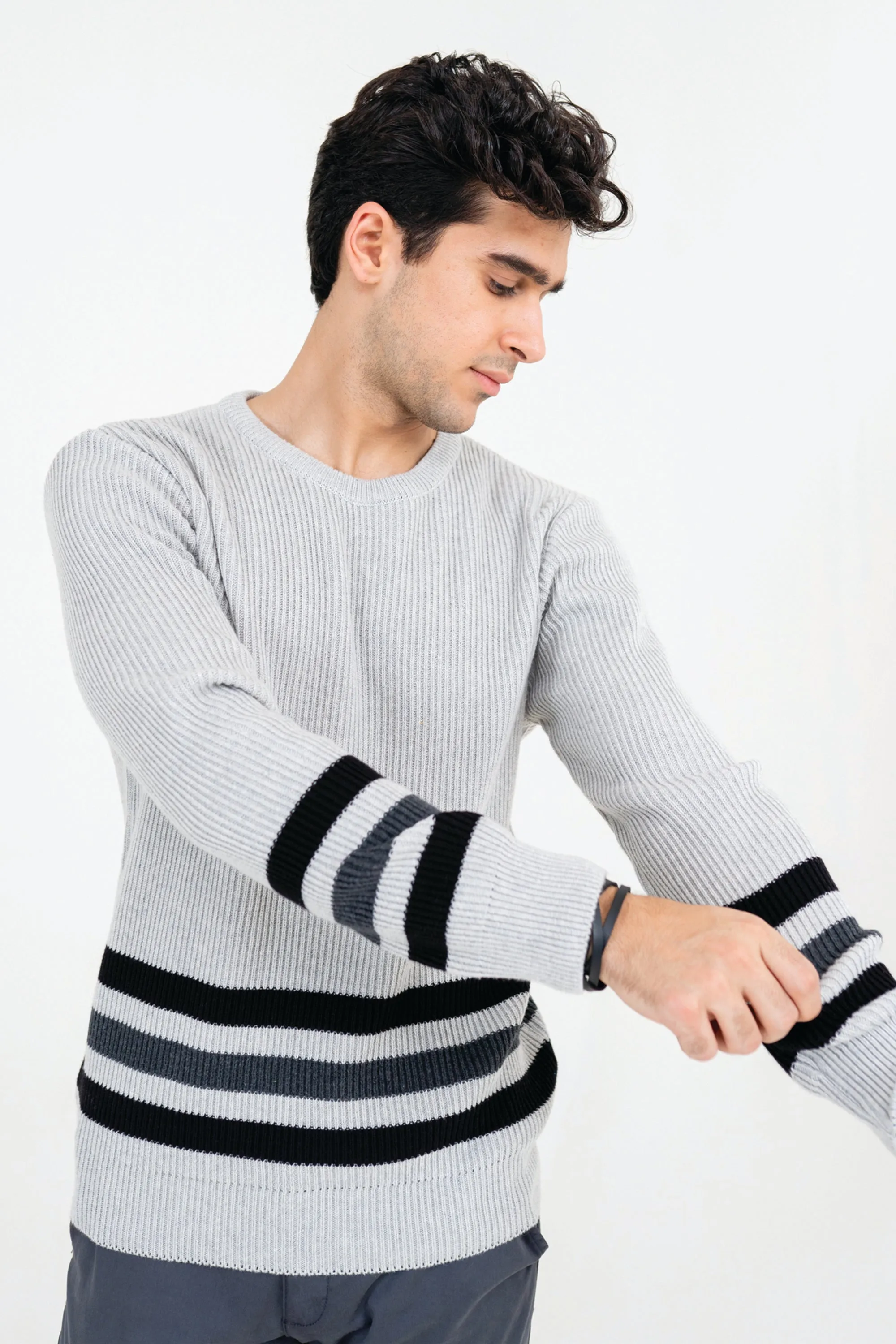 Mist Striped Sweater