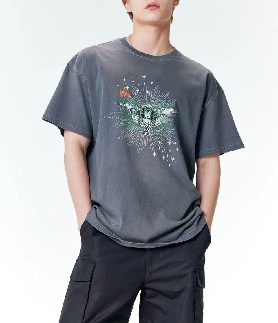 MISTER CHILD  |Unisex Street Style Short Sleeves Oversized Logo T-Shirts