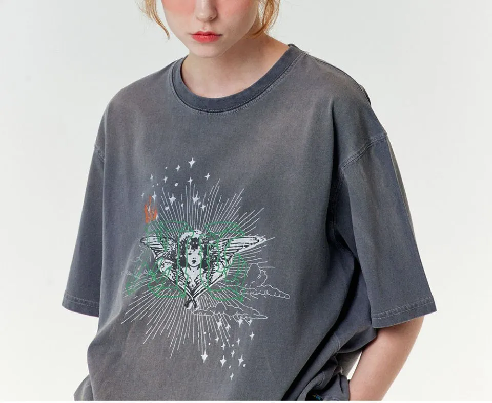 MISTER CHILD  |Unisex Street Style Short Sleeves Oversized Logo T-Shirts