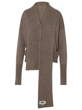 MM6 Maison Margiela Logo Patch Cardigan for sale online