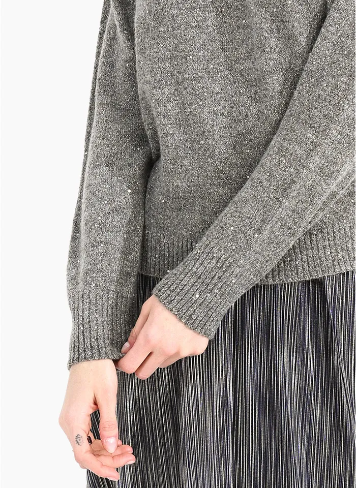 Molly Bracken Knit Sweater - Grey