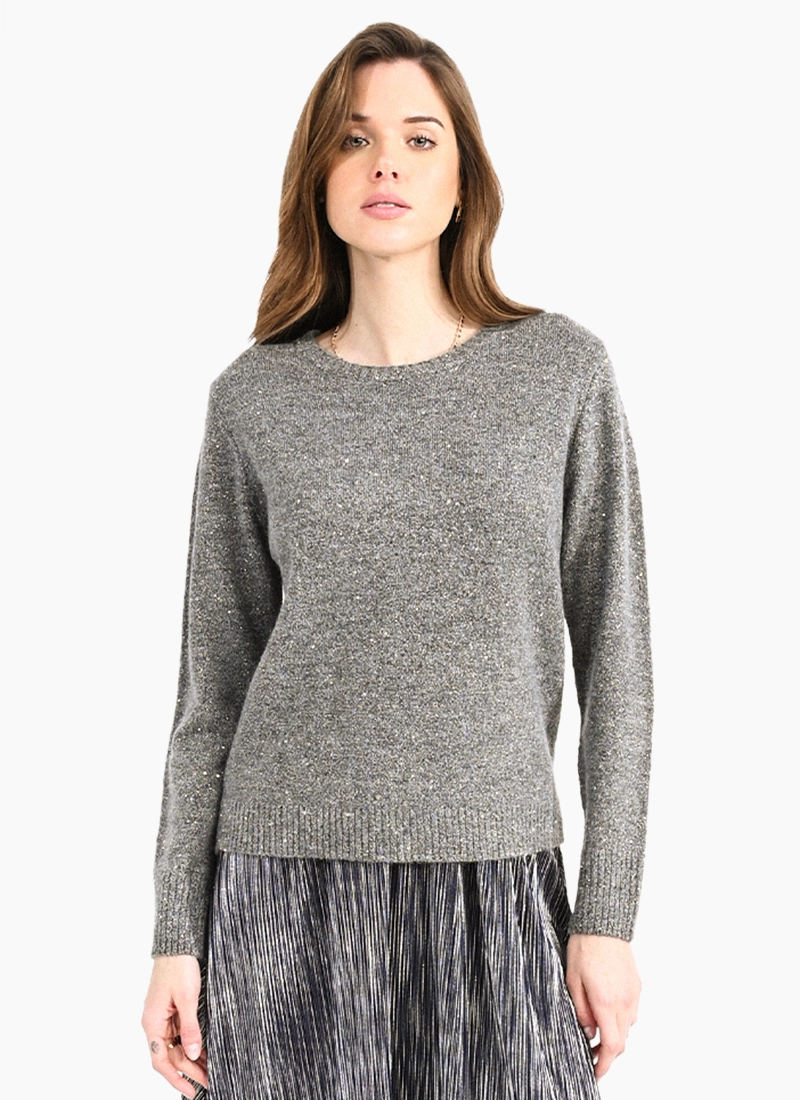 Molly Bracken Knit Sweater - Grey