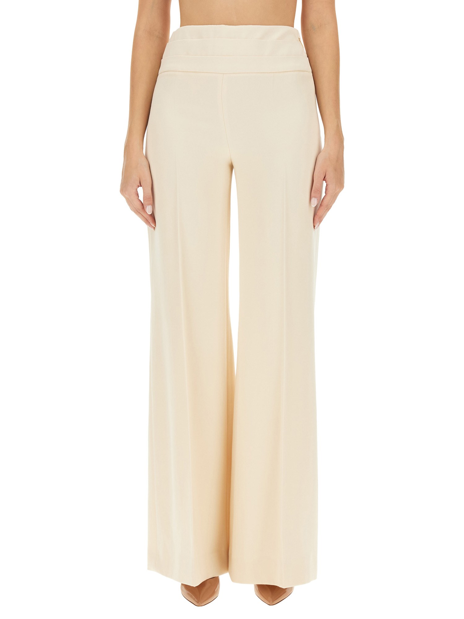 MOSCHINO wide leg wool pants