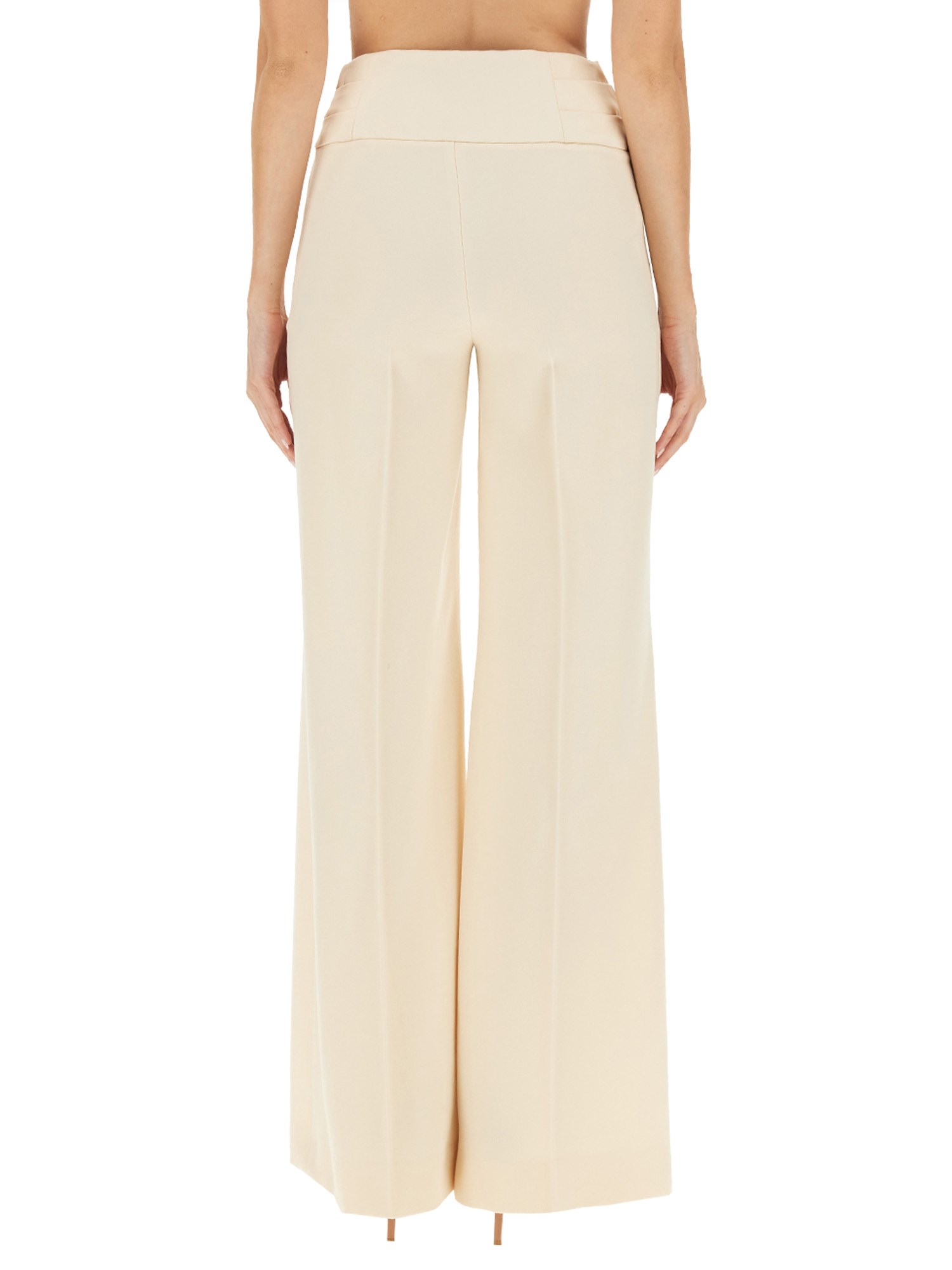 MOSCHINO wide leg wool pants