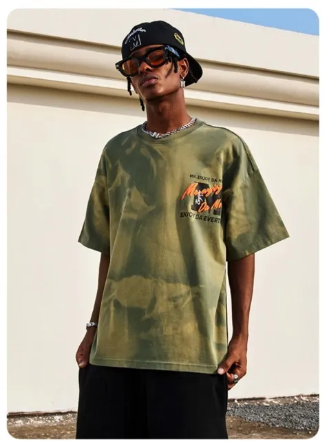 MR. ENJOY DA MONEY  |Crew Neck Camouflage Unisex Sweat Street Style Tie-dye