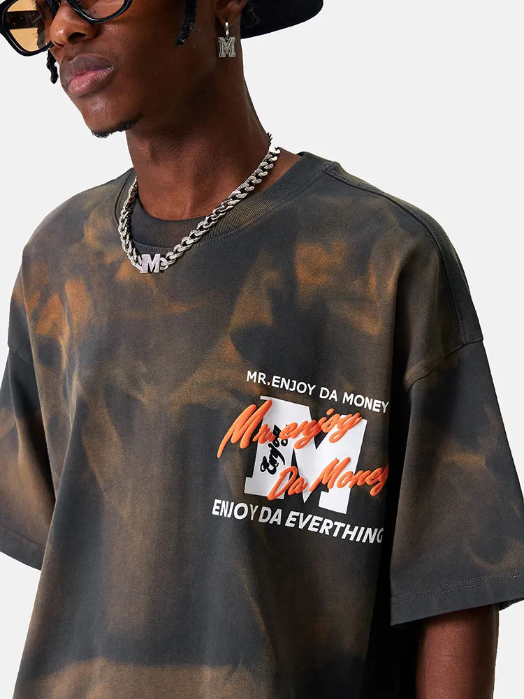 MR. ENJOY DA MONEY  |Crew Neck Camouflage Unisex Sweat Street Style Tie-dye