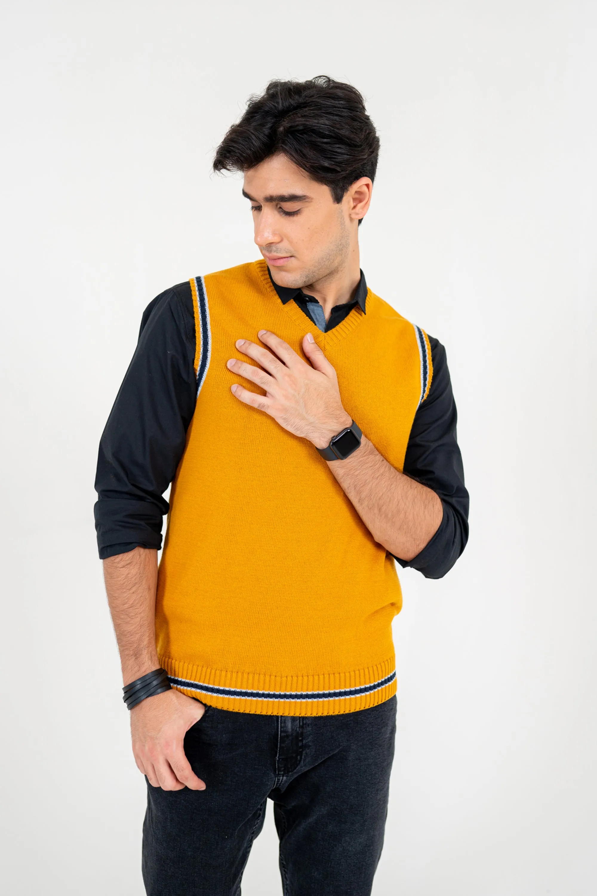 Mustard Sweater Vest