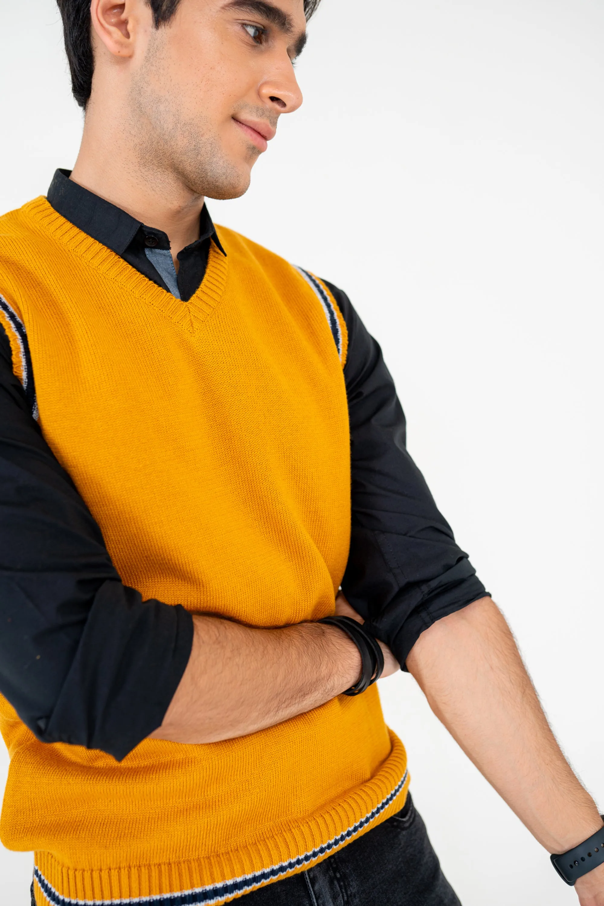 Mustard Sweater Vest