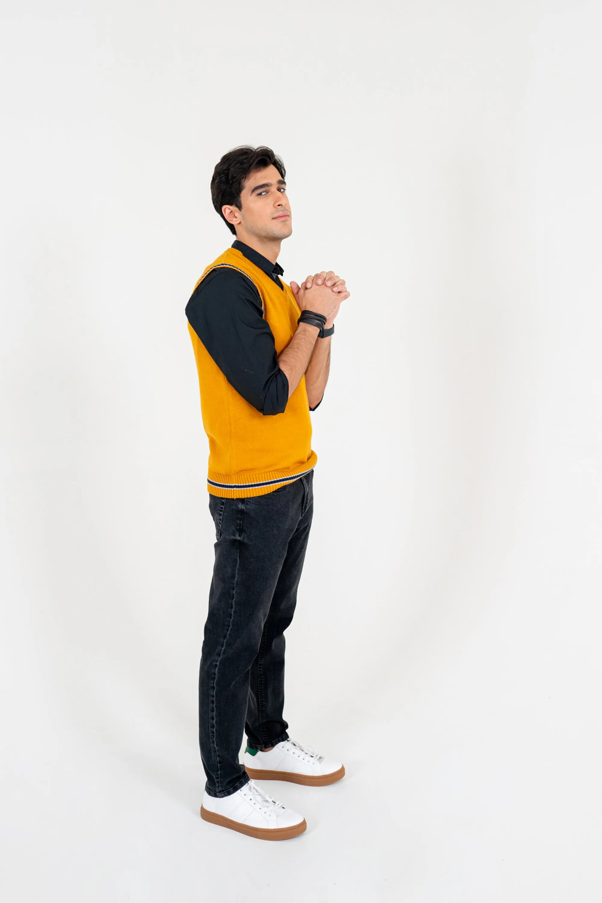 Mustard Sweater Vest