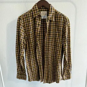 NEW GIRL: Nick Miller's yellow Plaid Flannel Shirt (M)