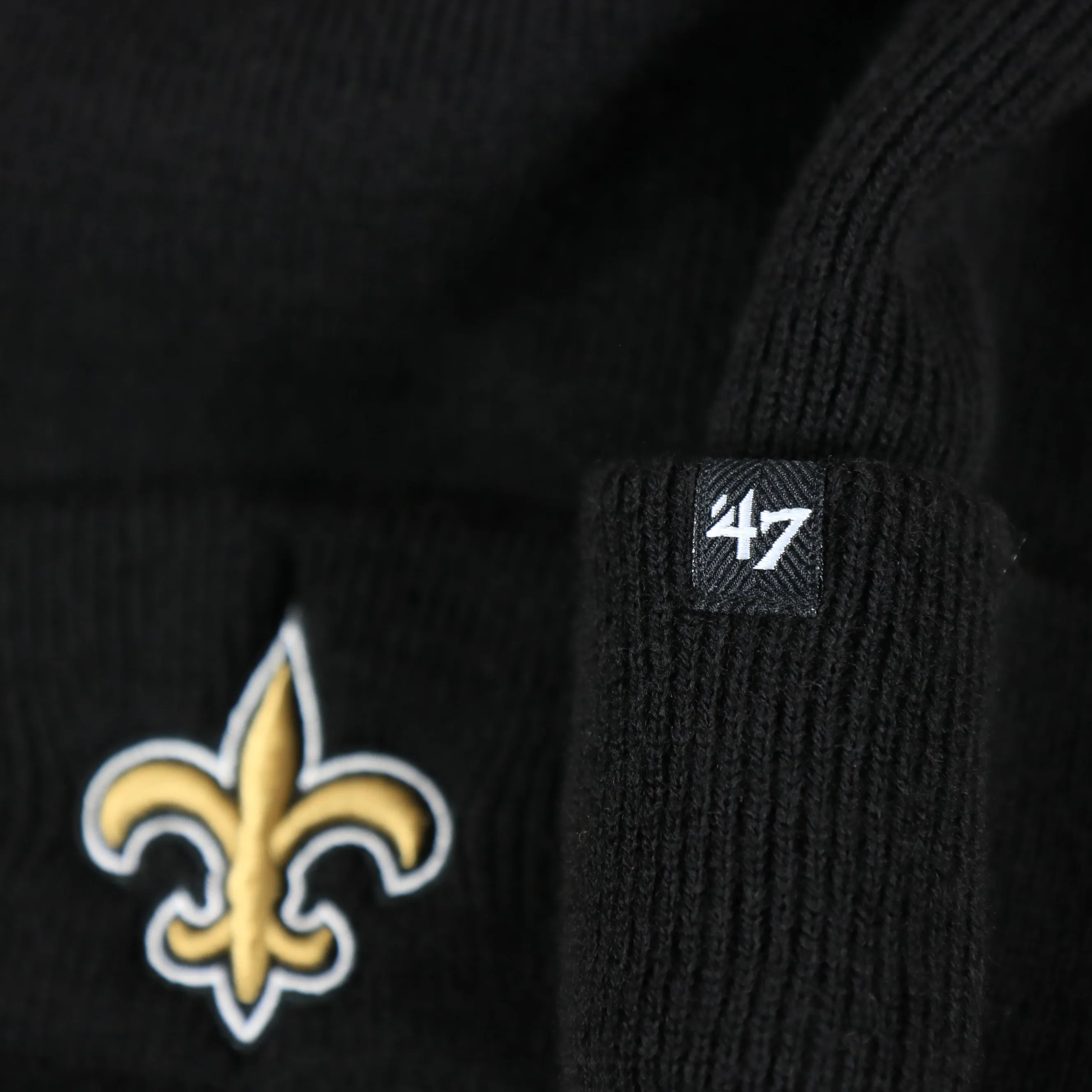 New Orleans Saints Winter Beanie | Black Cuffed Beanie