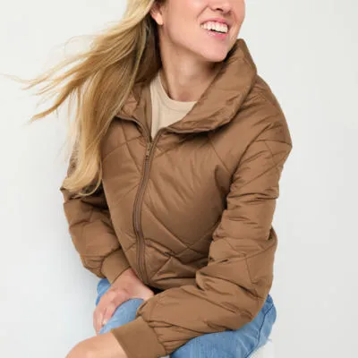 new!a.n.a Womens Heavyweight Puffer Jacket