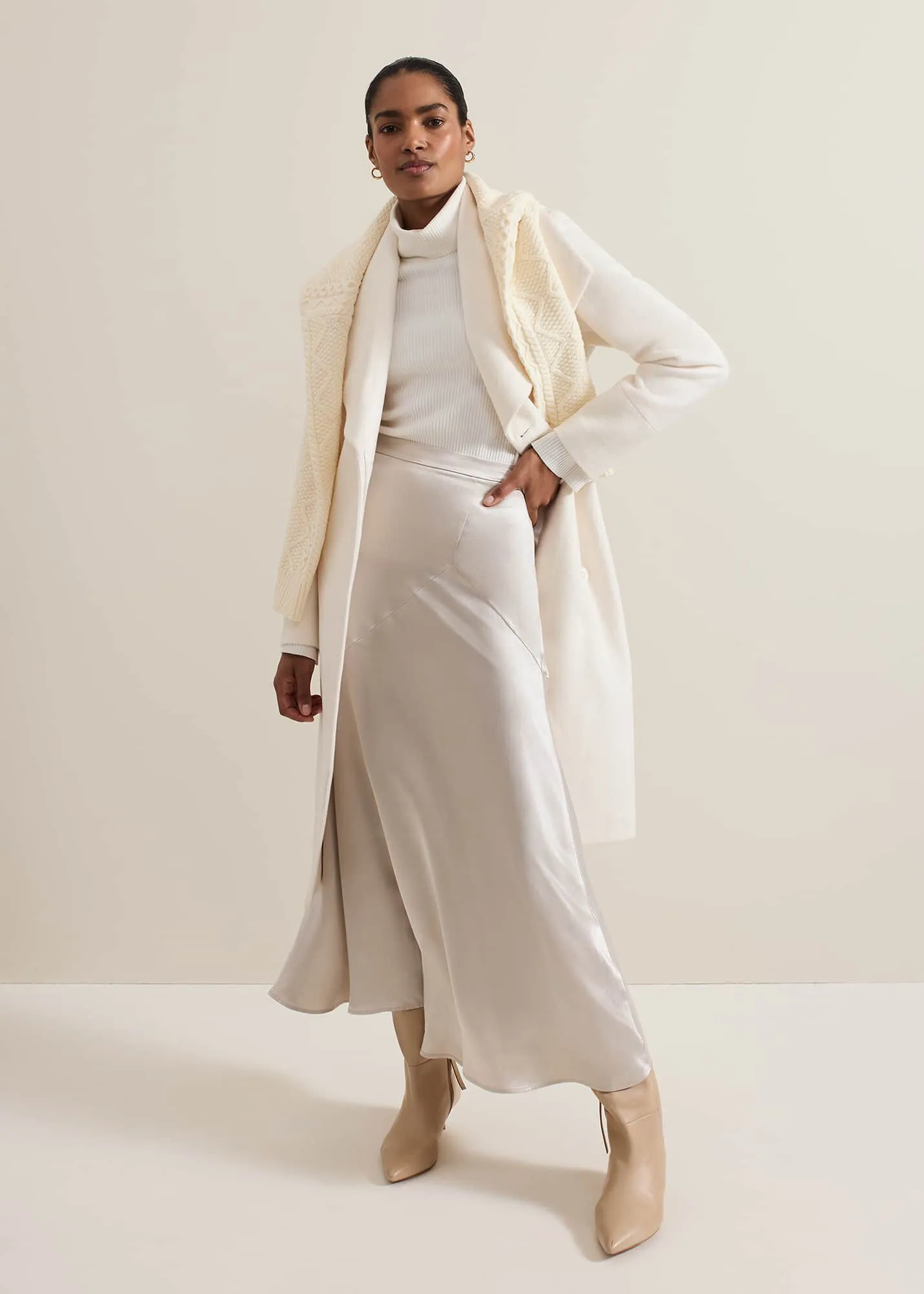 Nicci Belted Wool Coat