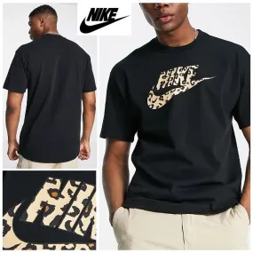 Nike  |Crew Neck Leopard Patterns Unisex Street Style Cotton