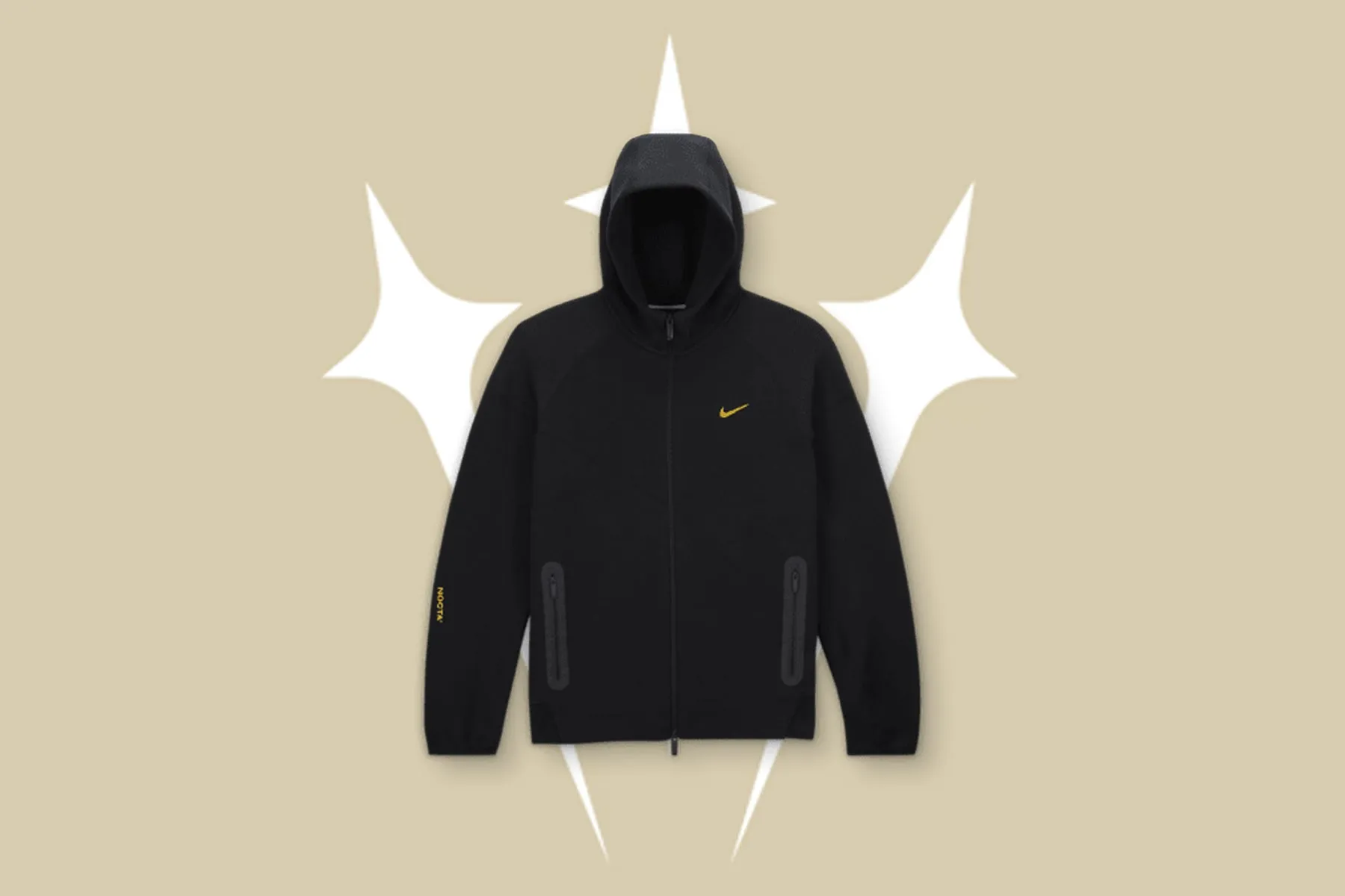 Nike NOCTA Tech Fleece Hoodie Black University Gold