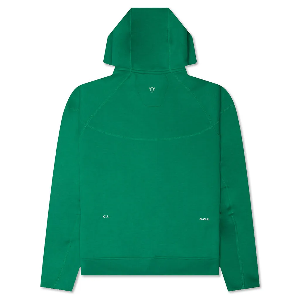 Nike NOCTA Tech Fleece Hoodie - Stadium Green/Sail.