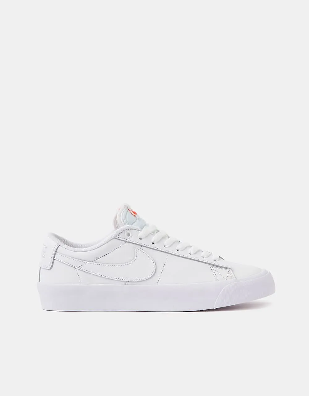 Nike SB 'Orange Label' Zoom Blazer Low Pro GT ISO Skate Shoes - White/White-White-White