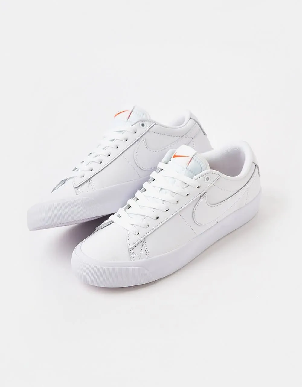 Nike SB 'Orange Label' Zoom Blazer Low Pro GT ISO Skate Shoes - White/White-White-White