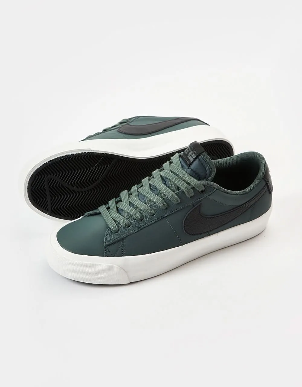 Nike SB Zoom Blazer Low Pro GT Skate Shoes - Vintage Green/Black-Vintage Green