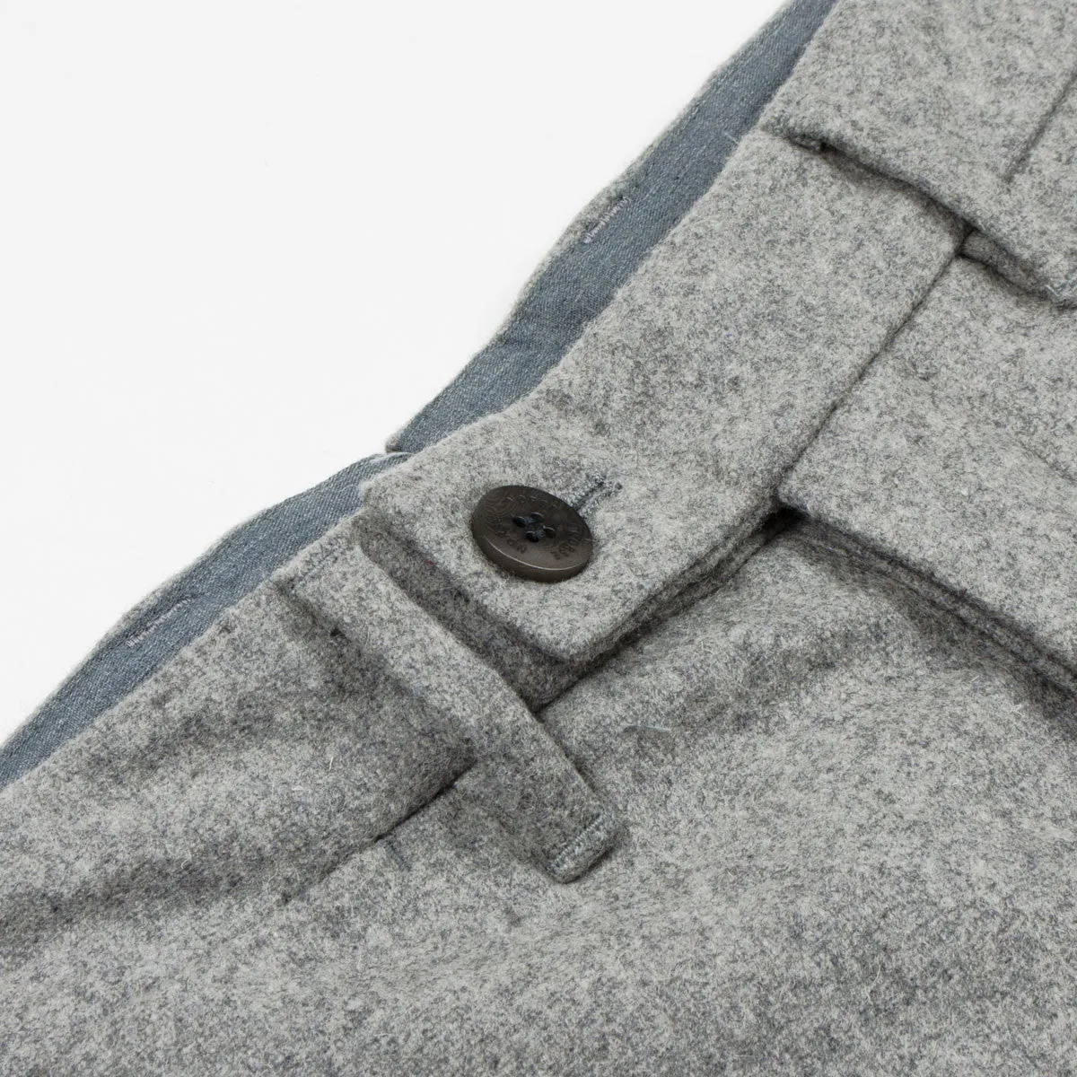 Norse Projects Slim Light Wool Trousers Light Grey Melange