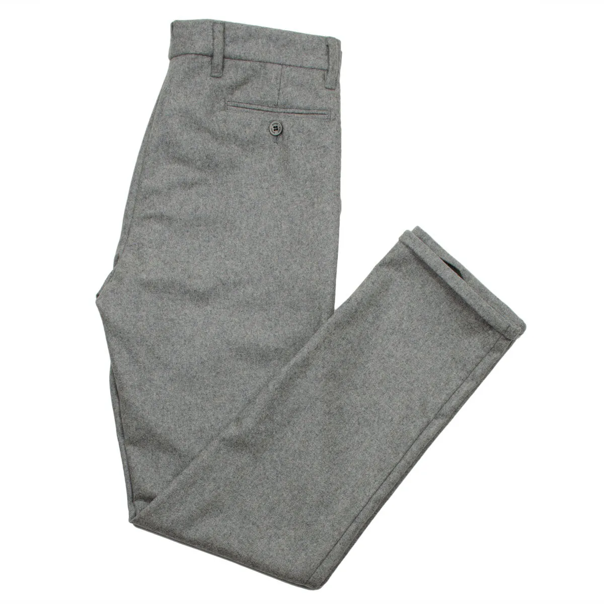 Norse Projects Slim Light Wool Trousers Light Grey Melange