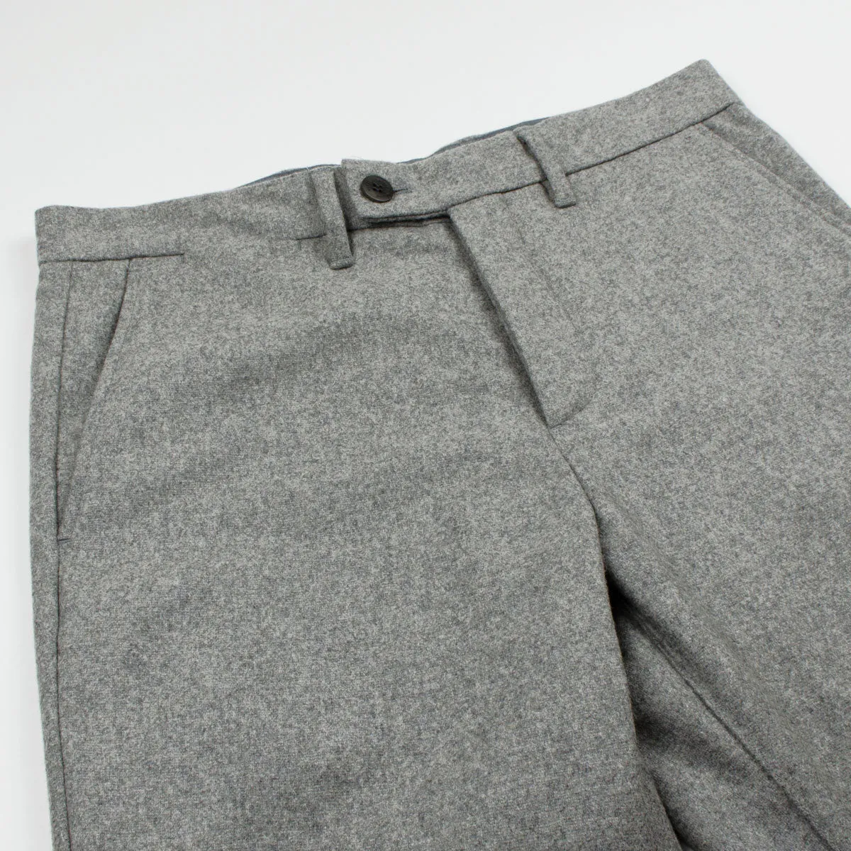 Norse Projects Slim Light Wool Trousers Light Grey Melange