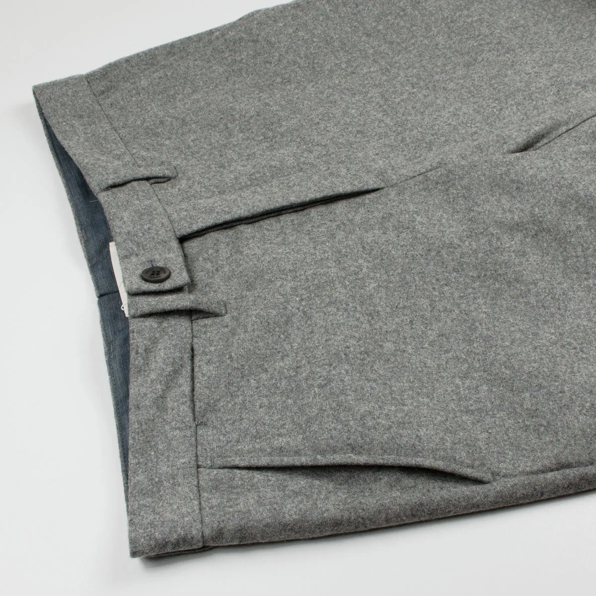 Norse Projects Slim Light Wool Trousers Light Grey Melange