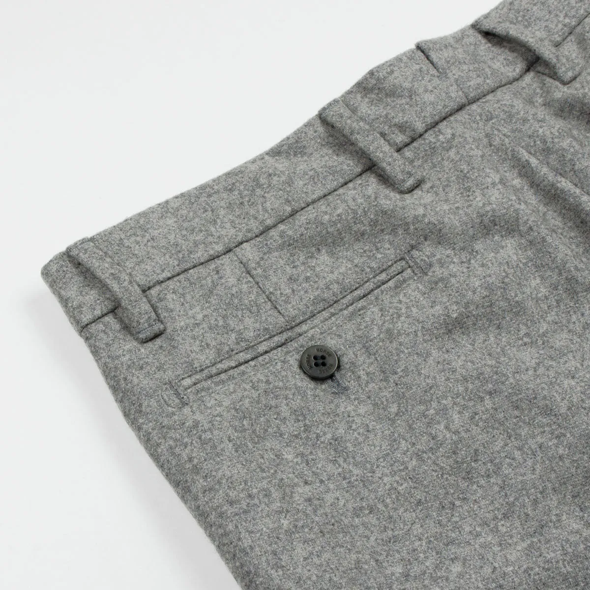 Norse Projects Slim Light Wool Trousers Light Grey Melange