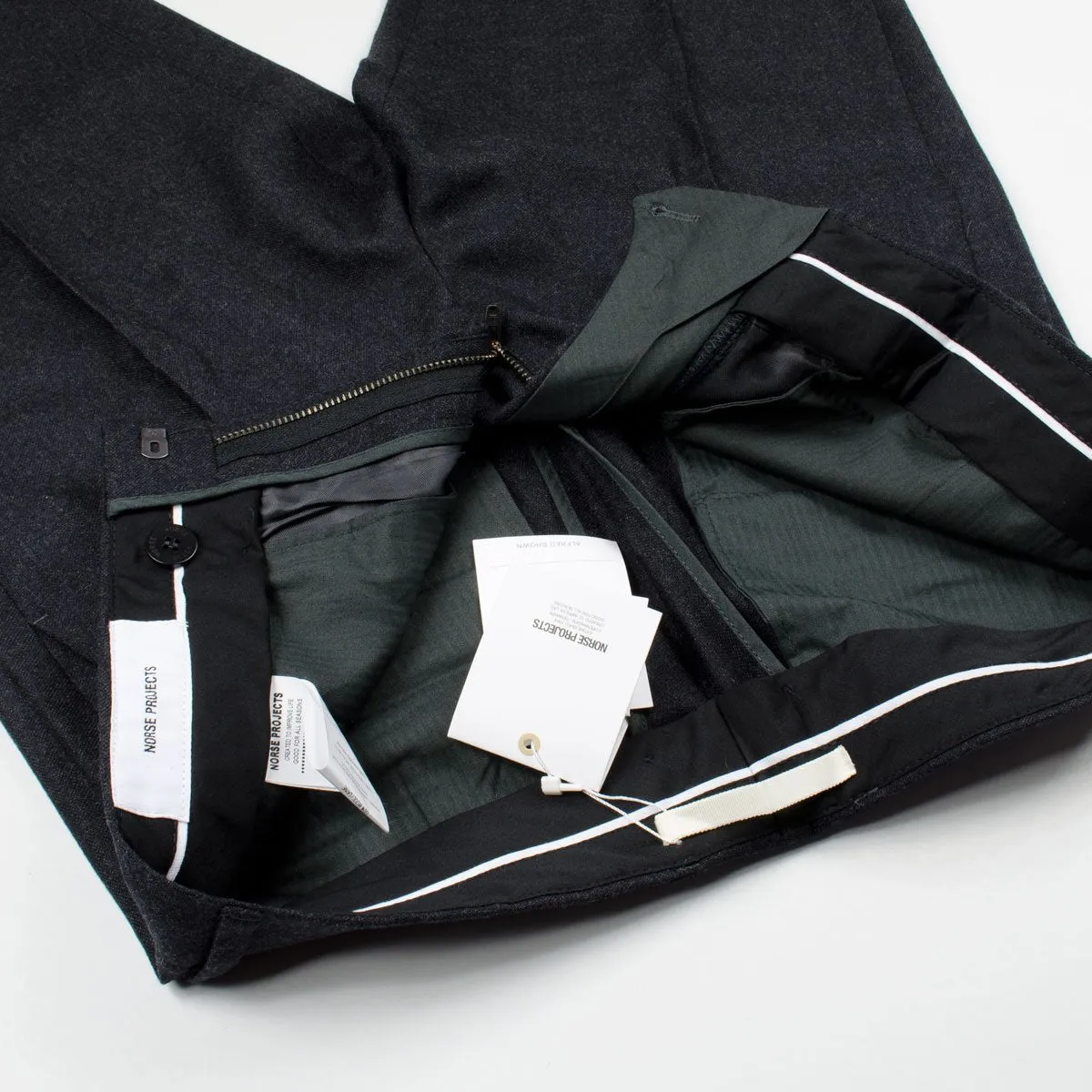 Norse Projects - Thomas Wool Trousers - Charcoal Melange