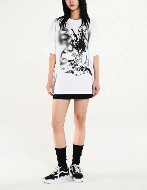 Odd Studio  |Unisex U-Neck Cotton Oversized T-Shirts